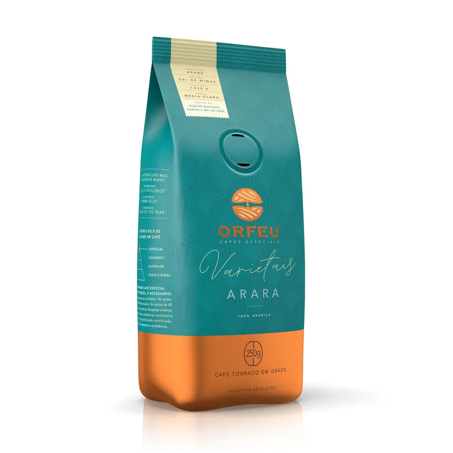 Orfeu Varietais Arara em grãos, 250 g