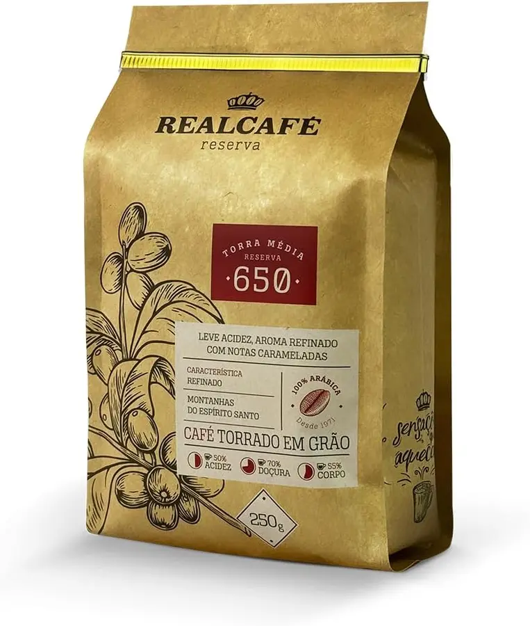 Realcafé Reserva 650 em grãos, 250 g